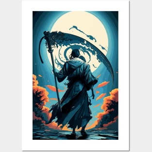 Blue grim reaper Posters and Art